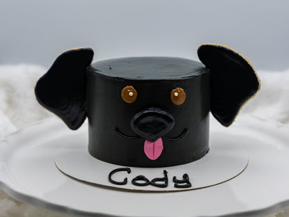 Puppy Face Cake
