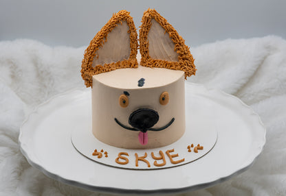 Puppy Face Cake