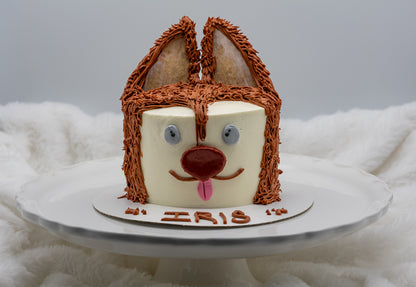 Puppy Face Cake