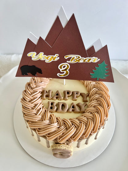 Mountain Theme Dog Cake