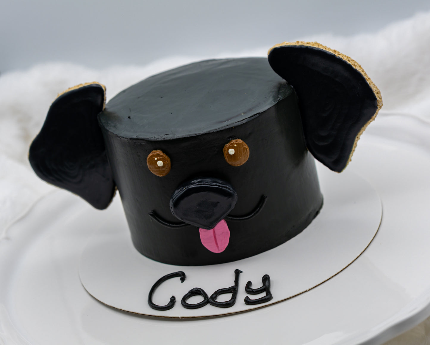 Puppy Face Cake