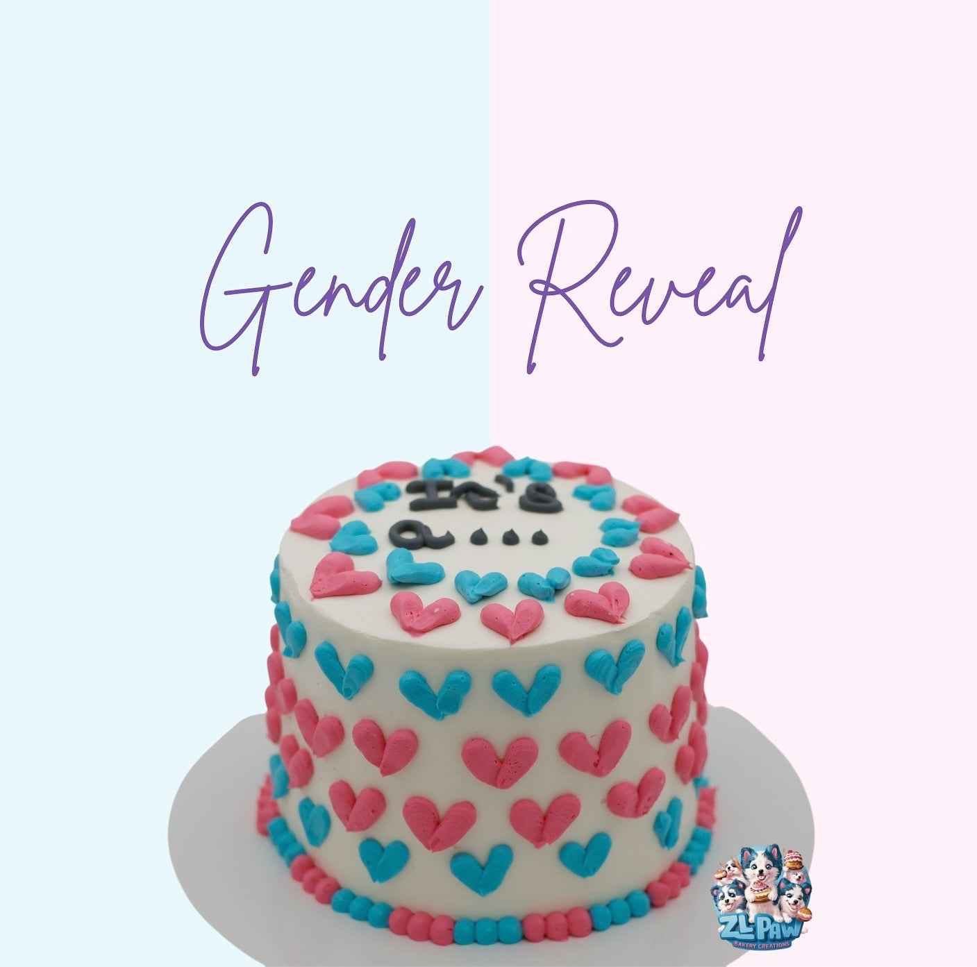 Gender Reveal Cake