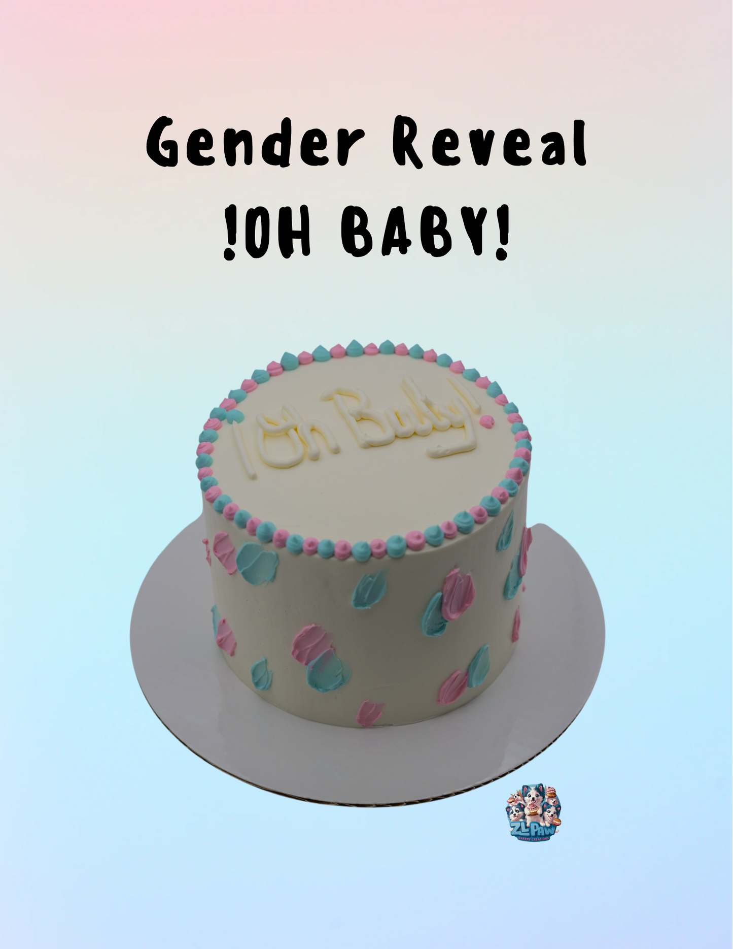 Gender Reveal Cake