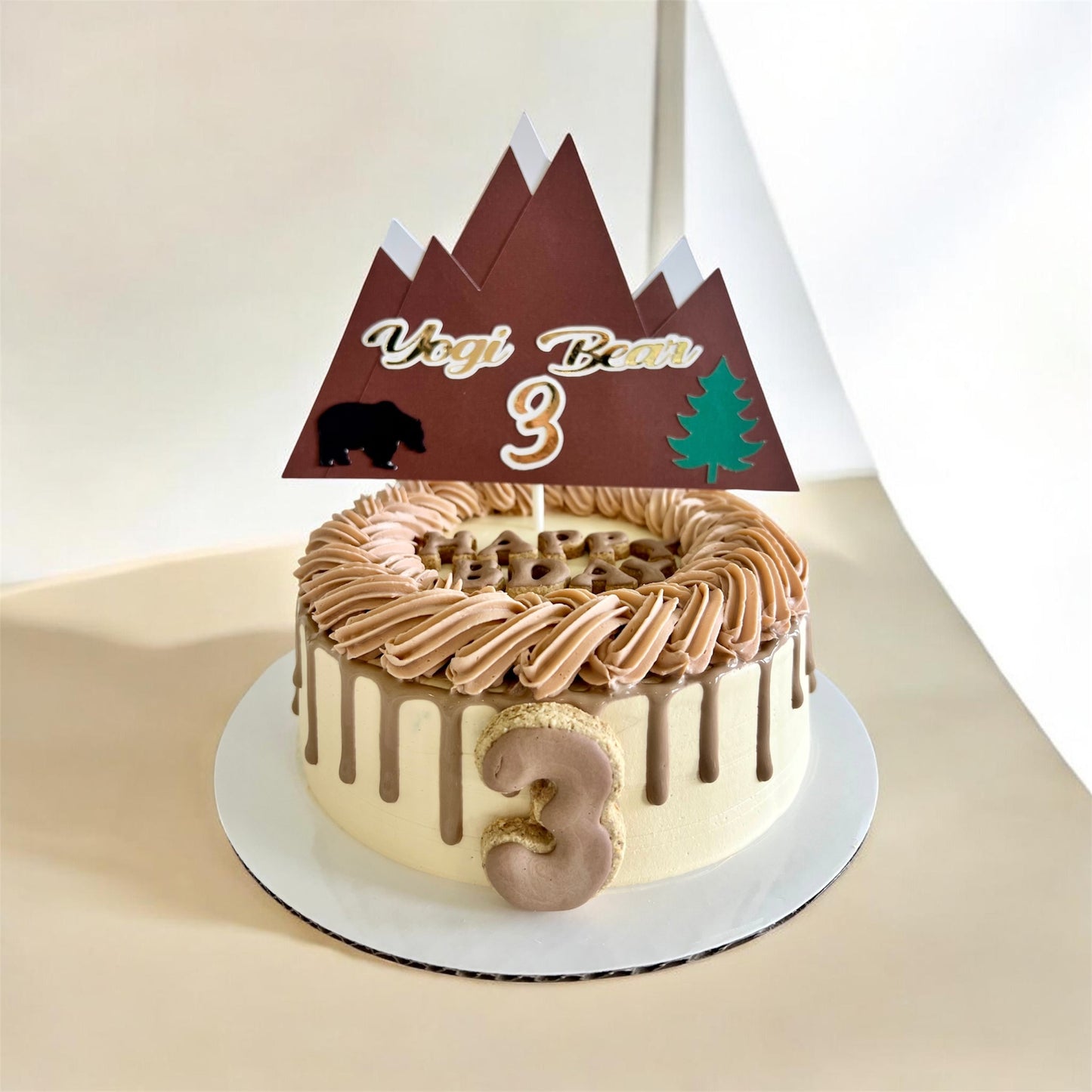 Mountain Theme Dog Cake